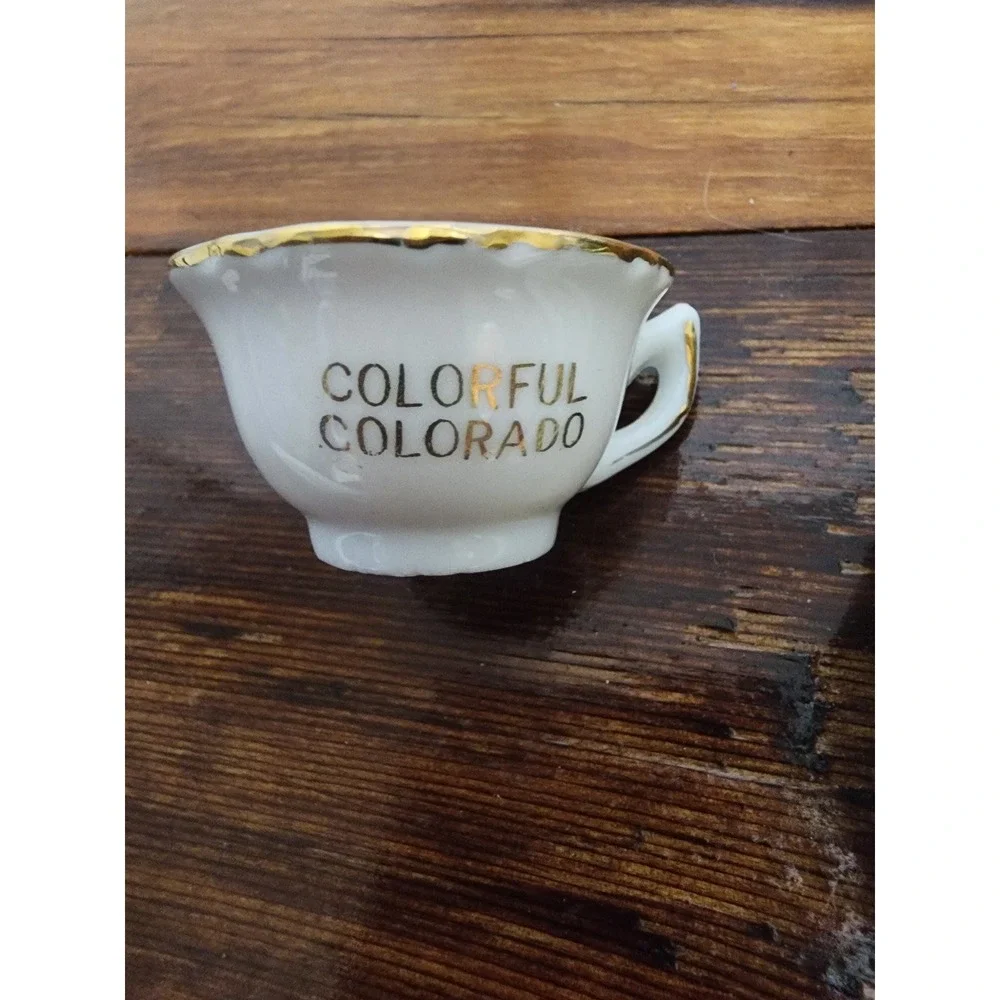 Vintage Miniature Plates and Cup‎ from Colorado